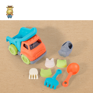 Ensemble de jouets de plage pour enfants : camion benne, 8 pièces, avec seau, râteau, pelle et moules – Jouet d'extérieur pour l'été - Product Image 5