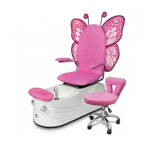 Butterfly cartoon style kids spa chair pedicure sofa for nail salon