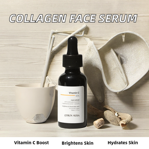 Serum Wajah Cair Vitamin C Label Pribadi Kolagen Peptida Pelembap Anti-Penuaan Pemutih Melembapkan Menenangkan Perawatan Kulit Khusus - Product Image 2