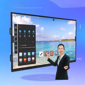 Hiseeview Factory Direct 75 Inch 4K UHD Android 14.0 Smart Interactive <b>Whiteboard</b> 40-Point Touch Screen 48MP Camera for School - Product Image 1