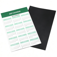 Aimants de réfrigérateur en plastique souple personnalisés, écologiques, tableau d'affichage magnétique avec calendrier, impression UV, promotionnels personnalisés