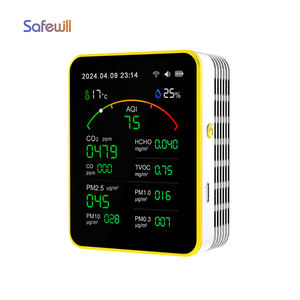 <span class=keywords><strong>Detector</strong></span> de Gás Wifi Tuya Safewill 15 em 1 Monitor de Qualidade do Ar para Temperatura Umidade PM2.5 PM10 PM1 PM0.3 para Casa - Product Image 1