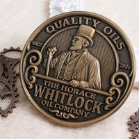 Moneta in Rame Personalizzata con Leone, Lupo, Aquila in Rilievo 3D, Moneta Commemorativa da Collezione, Direttamente dalla Fabbrica