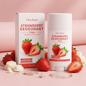 Desodorante en Barra con Aroma a Fresa, Aroma Frutal Fresco, Refresca el Olor a Sudor Corporal, Cuidado Diario Corporal, Textura Suave - Product Image 1