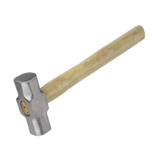 Marteau en fer massif, tête carrée octogonale, manche en bois, marteau de démolition et de démolition de murs lourds, tailleurs de pierre, marteau en fer, - Product Image 1