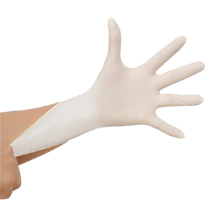 ถุงมือตรวจโรคแบบใช้ครั้งเดียวทิ้ง Med Supply Pure Latex 5MIL กันน้ำ ไม่ผสมแป้ง ขนาด 24 ซม. - Product Image 4