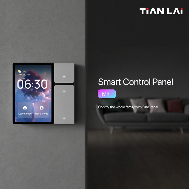 TL-F3-1  Gateway Meets 3.5 Inch Touch Panel With 3 Way Relay Infrared Remote and Physical Keys for Budget Smart Home