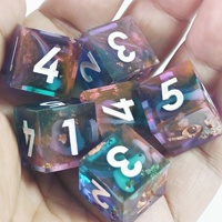 MINI PLANET Vente en gros et sur mesure de dés en résine DND D6 avec des bords tranchants pour les jeux de rôle TRPG Donjons & Dragons Jeux de société 16 mm dés à 6 faces