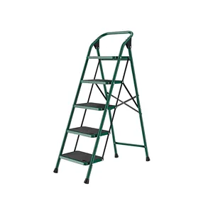5-ступенчатая Железная лестница, складная стальная лестница для домашнего использования