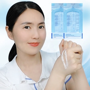 Filaments de soie de collagène dissolvables, patchs micro-aiguilles pour le visage, anti-rides, blanchissants, raffermissants, masque en forme de V, vitamine B5 - Product Image 3