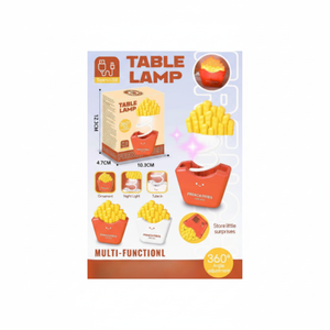 โคมไฟตั้งโต๊ะสไตล์เฟรนช์ฟรายส์แบบชาร์จไฟได้ไฟกลางคืนและของตกแต่งชิ้น - Product Image 1