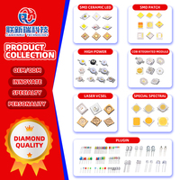 LED SMD Inframerah Dalam Berkualitas Tinggi 3535 1W 2W 3W 850nm 660nm 730nm 810nm 940nm IR LED