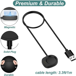 Cable de Carga de Repuesto, Cable Magnético USB para Amazfit Helio Strap/Active 3/Active Max/<span class=keywords><strong>T</strong></span>-<span class=keywords><strong>Rex</strong></span> 3 <span class=keywords><strong>Pro</strong></span>/<span class=keywords><strong>T</strong></span>-<span class=keywords><strong>Rex</strong></span> Ultra <span class=keywords><strong>2</strong></span> - Product Image 3