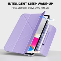 Coque transparente coque arrière transparente pour Apple iPad Pro 11(M4) 2024 avec boucle pour protéger le stylo