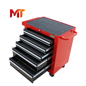 รถเข็นเก็บเครื่องมือและตู้เก็บของ Meitong OEM สีแดง 6 ลิ้นชัก พร้อมเครื่องมือสำหรับซ่อมรถยนต์ ปรับขนาดได้ - Product Image 1