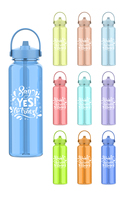 Bouteilles d'eau d'aventure avec logo personnalisé, bouteilles à paille portables pour l'école, le sport et les cadeaux promotionnels