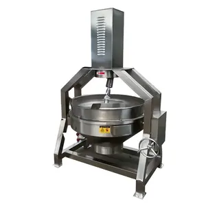 Stainless Steel 50L- 600L industrial jacketed kettle with agitator sanitary porridge soup boiler mixing cooking jacketed kettle