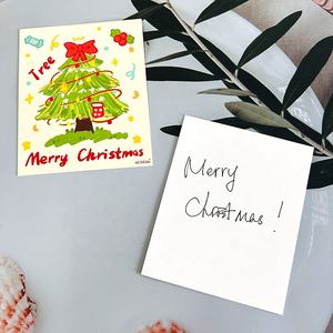 Impression de logo populaire Cartes de joyeux Noël de haute qualité Cartes de voeux de vacances <span class=keywords><strong>Bonne</strong></span> <span class=keywords><strong>année</strong></span> <span class=keywords><strong>Carte</strong></span> <span class=keywords><strong>postale</strong></span> de vacances avec meilleurs voeux - Product Image 4
