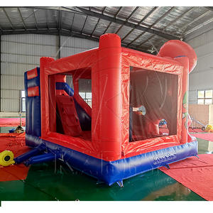 Château gonflable commercial pour aire de jeux intérieure, château gonflable personnalisé Mario, château gonflable avec toboggan - Product Image 4