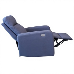 Modern Fabric Electric Recliner <b>sofa</b> Power Recliner Chair Fabric Living Room Recliner One Seat Powered Tilting Lounge Armchair - Product Image 5
