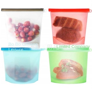 Sac de conservation sous vide en silicone de qualité alimentaire pour fruits et légumes, idéal pour la congélation et le stockage des aliments dans le réfrigérateur de cuisine. - Product Image 5
