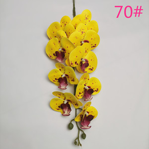 Flores de Phalaenopsis falsas de 9 cabezas multicolores Flores de orquídeas artificiales impresas en 3D con tallos largos - Product Image 4