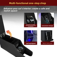 Boîte de rangement pour console Honda Fit GR System (février 2020) - Accoudoir spécial pour voiture HONDA FIT GR, boîte d'accessoires pour console intelligente