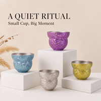 Tasse en titane en forme de gourde avec finition cristal colorée pour thé, café, bureau – Logo personnalisé, vente en gros pour marque privée et en vrac