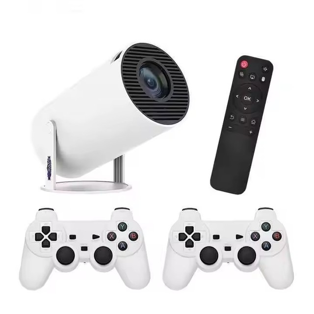 HY300 1080P Home Projector WiFi/BT Mini Portable with Gaming Controller Low Latency for Living Room Cinema