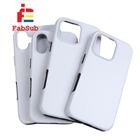 Coque de téléphone personnalisée imprimée par sublimation 3D 2 en 1 avec revêtement de haute qualité pour iPhone 12