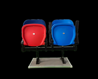 Siège pliable en plastique PP injecté pour stade, monté sur poutre, chaise VIP pour stades de football/soccer ZS-QF01-L