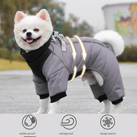 Veste pour chien à haute visibilité avec bande lumineuse, cordon de serrage au cou, poignets côtelés, respirante, imperméable et épaisse, best-seller