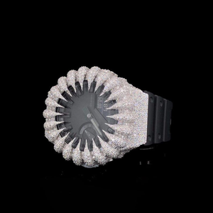 ตัวเรือนนาฬิกาแบบ Iced Out ลายกรงเล็บหมี ชุบทอง ประดับเพชร VVS Moissanite สำหรับ GA2100 ขายส่งจากโรงงาน - Product Image 2