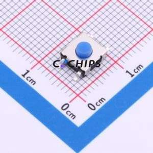 TS-1047A-A38B3-D2 Tactile Switch SMD,6.2x6.4mm Switch Single Pole Single Throw Round Button 2.5N Vertical Mount - Product Image 1