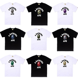 เสื้อยืดลายพิมพ์ Letter Printing Bathing Ape รุ่น 1:1 คุณภาพสูง ปี 2026 แฟชั่นดีไซเนอร์ เสื้อยืดผู้ชาย ลายพิมพ์ Bapees สุดเทรนดี้ - Product Image 1
