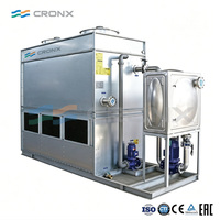 Tour de refroidissement à circuit fermé, écologique, durable, à vibration et à réduction de bruit, pour l'industrie des injecteurs