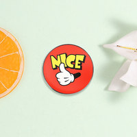 Spedizione Diretta di Badge Rotondi Personalizzati Stampati, Spille Personalizzate con Cartoni Animati, Citazioni Ispiratrici, Figure di Animali e Piante
