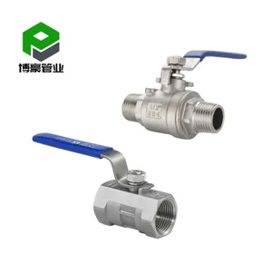 manual flange ball valve stainless steel handle lock ball valve