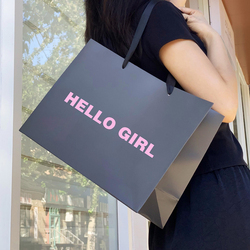 Custom Logo Printed Recyclable Premium Luxury <b>Gift</b> Shopping Paper Bags Cosmetic Clothing Red Tote Cardboard Paper Bag - Product Image 4