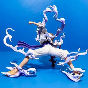 <span class=keywords><strong>Figurine</strong></span> <span class=keywords><strong>One</strong></span> <span class=keywords><strong>Piece</strong></span> <span class=keywords><strong>Kaido</strong></span> Nika Luffy en position accroupie, modèle Nika Luffy Dieu du Soleil Gear 5, pièce de présentation de bureau - Product Image 4