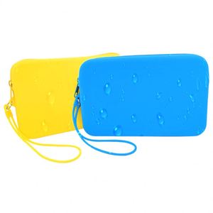 High Quality Waterproof Silicone Cosmetic Toiletry <b>Bag</b> Coin Purse <b>Brush</b> Pouch Custom Logo <b>Makeup</b> Home Decor Style - Product Image 2