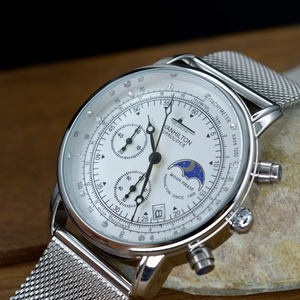 Nuevo Reloj Cronógrafo Multifunción de Lujo para Hombre, Fase Lunar, Luminoso, Correa de Malla de Acero Inoxidable, Reloj de Cuarzo Resistente al Agua para Hombre - Product Image 4