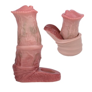 227g Realistic Adult Sex <b>Toys</b> <b>for</b> <b>Men</b> Soft Penis Extension Sleeve Delayed Ejaculation Condoms <b>for</b> Vagina Massage Sexual - Product Image 1
