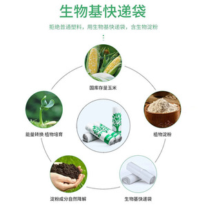 Bolsas de Envío Biodegradables de Base Biológica Shenglan, Capacidad de Carga de 5 kg, Impermeables, Autoadhesivas, Embalaje para Mensajería - Product Image 1