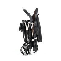 Poussette bébé légère et sécurisée avec fonction balancelle bidirectionnelle, pliage en une seule étape, siège réglable (assis, couché et balancement) pour nourrisson