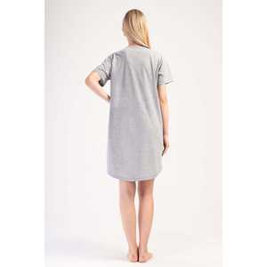 เสื้อทูนิคแขนสั้นคอกลมสำหรับผู้หญิง มีกระเป๋าทรงรี ดีไซน์เรียบหรู สวมใส่สบาย โปร่งแสง ทรงหลวม ฟรีไซส์ เหมาะสำหรับใส่ไปเที่ยวคลับ - Product Image 1