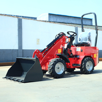 Produk Laris Manis Mini Loader Gudang Konstruksi Pemindahan Tanah Mini Wheel Loader Kehutanan Pertanian Kebun Wheel Loader