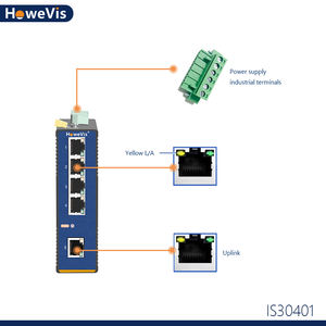 Switch Industrial Howevis de 100M con Enlace Ascendente de Fibra, Switch Ethernet No Administrado de Cinco Puertos - Product Image 5