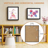 Cadre d'art pour enfants DX Designs, ouverture frontale, cadre de rangement pour œuvres d'art A4 modifiable avec fermeture magnétique pour projets artistiques d'enfants