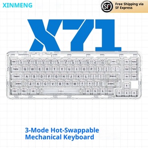 Xinmeng X71 cơ khí bàn phím 68% RGB không dây có dây Gasket núi poron RGB chiếu sáng tùy chỉnh phím cho eSports bàn phím - Product Image 3